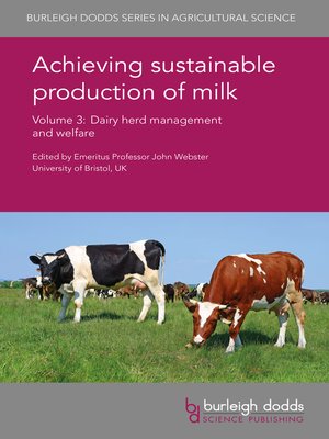 cover image of Achieving sustainable production of milk Volume 3